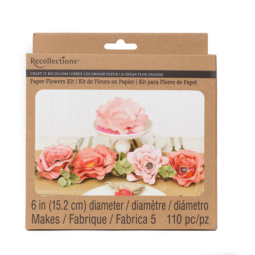 recollections™ craft it™ big bloom 6" paper flowers